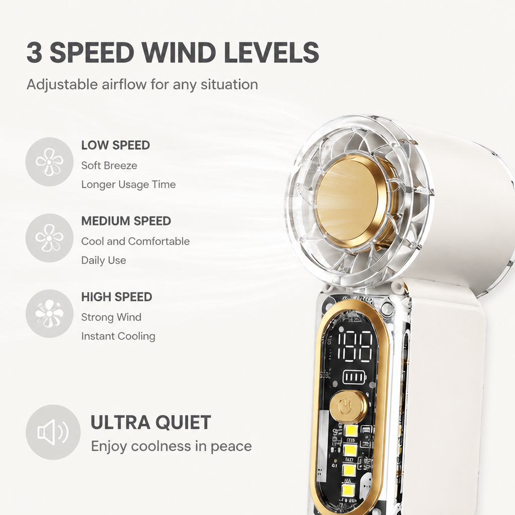 Mini Rechargeable Handheld Fan