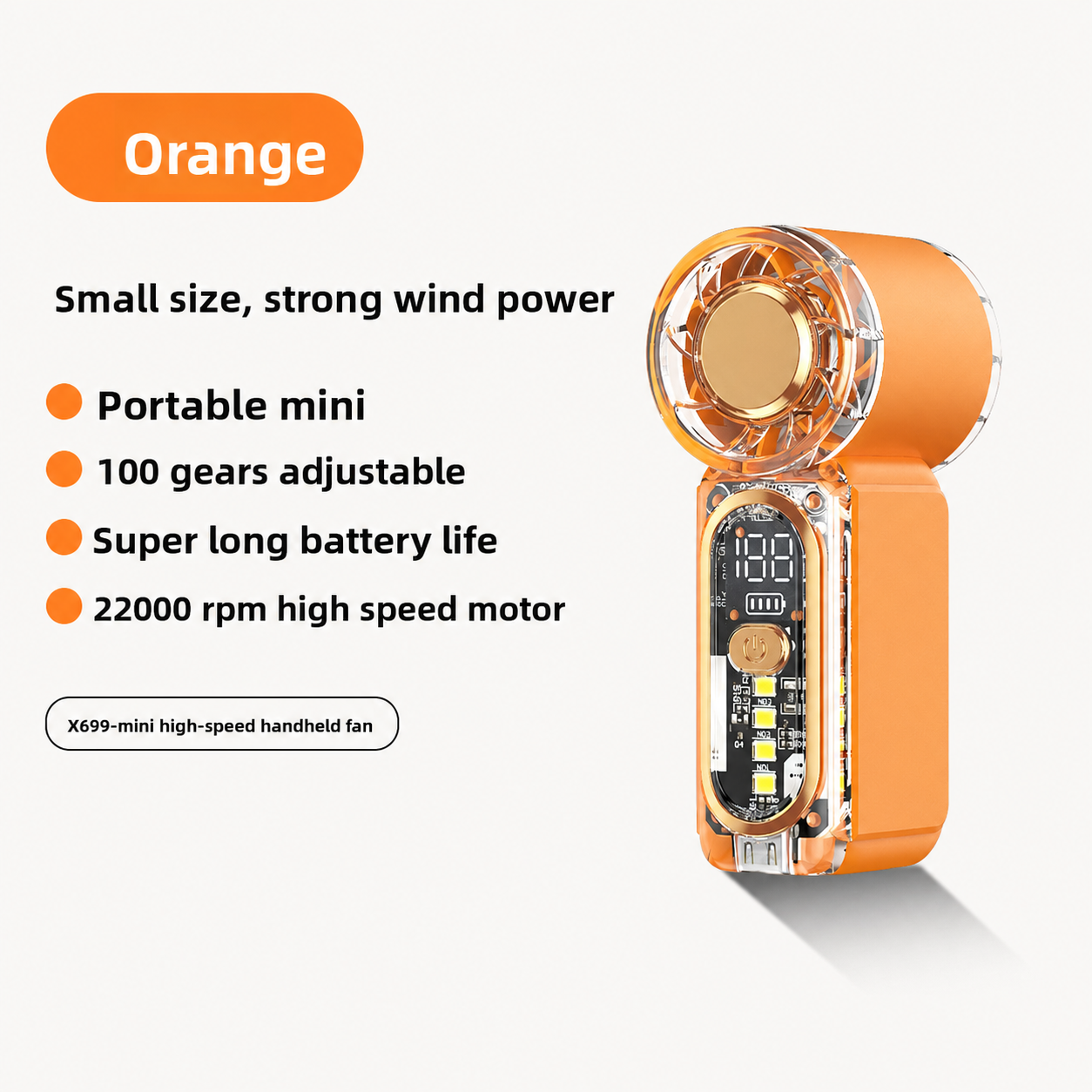 Mini Rechargeable Handheld Fan