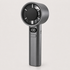 Rechargeable Handheld Fan with Digital Display and Adjustable Airflow