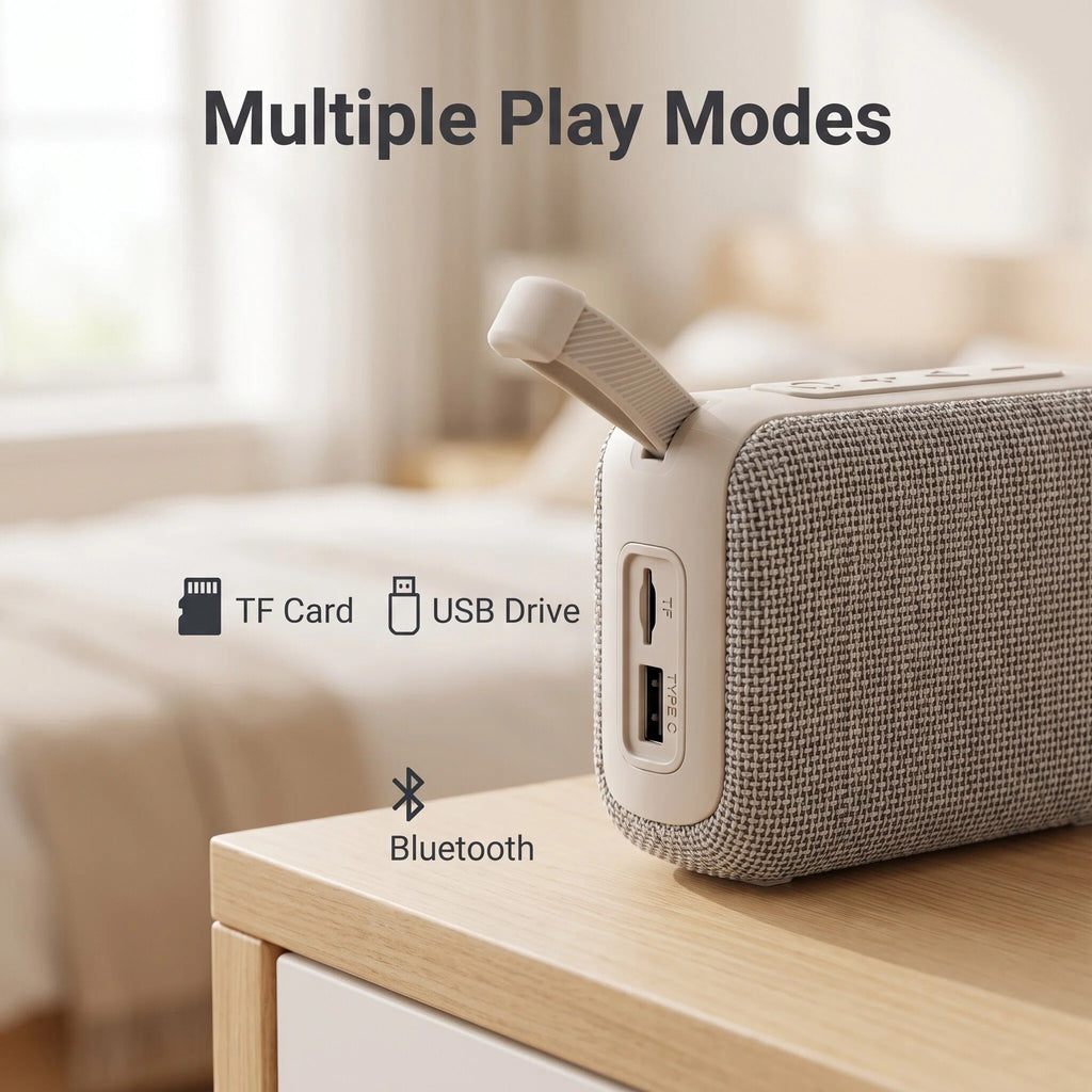 Portable Bluetooth Speaker - 1200mAh Baterya - 3-Way Playback